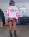 Cardigan smiley fuchsia
