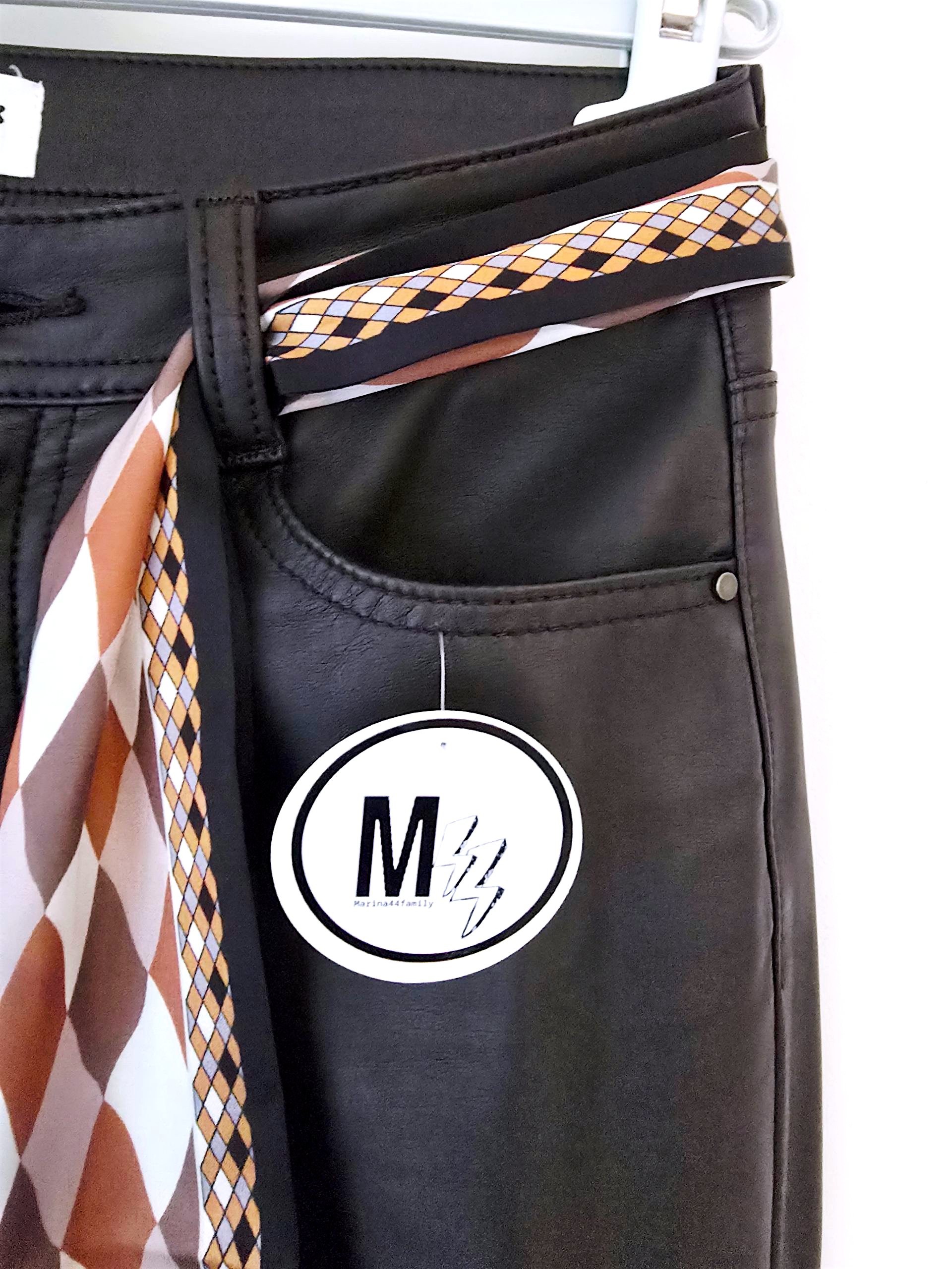 Pantalon marron + ruban