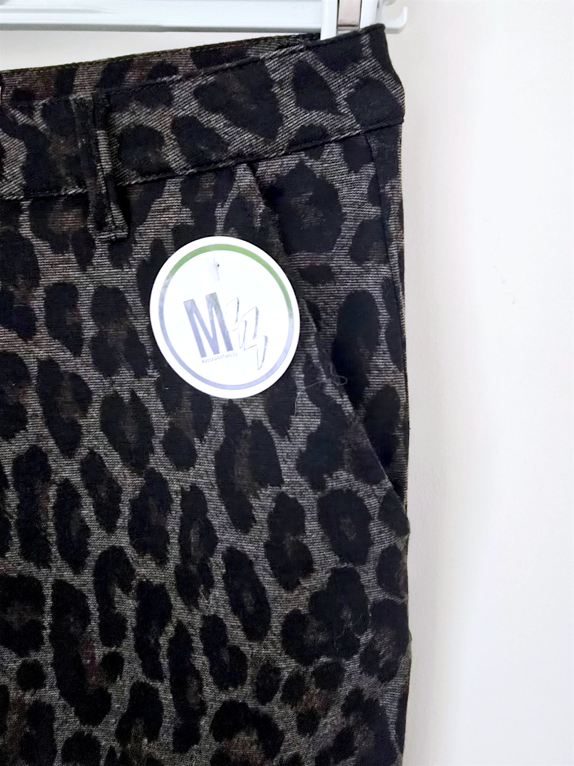 Pantalon léopard kaki