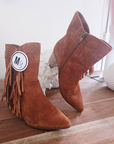 Bottines cowboy cuir