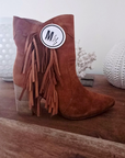 Bottines cowboy cuir