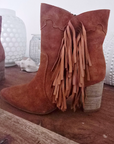 Bottines cowboy cuir
