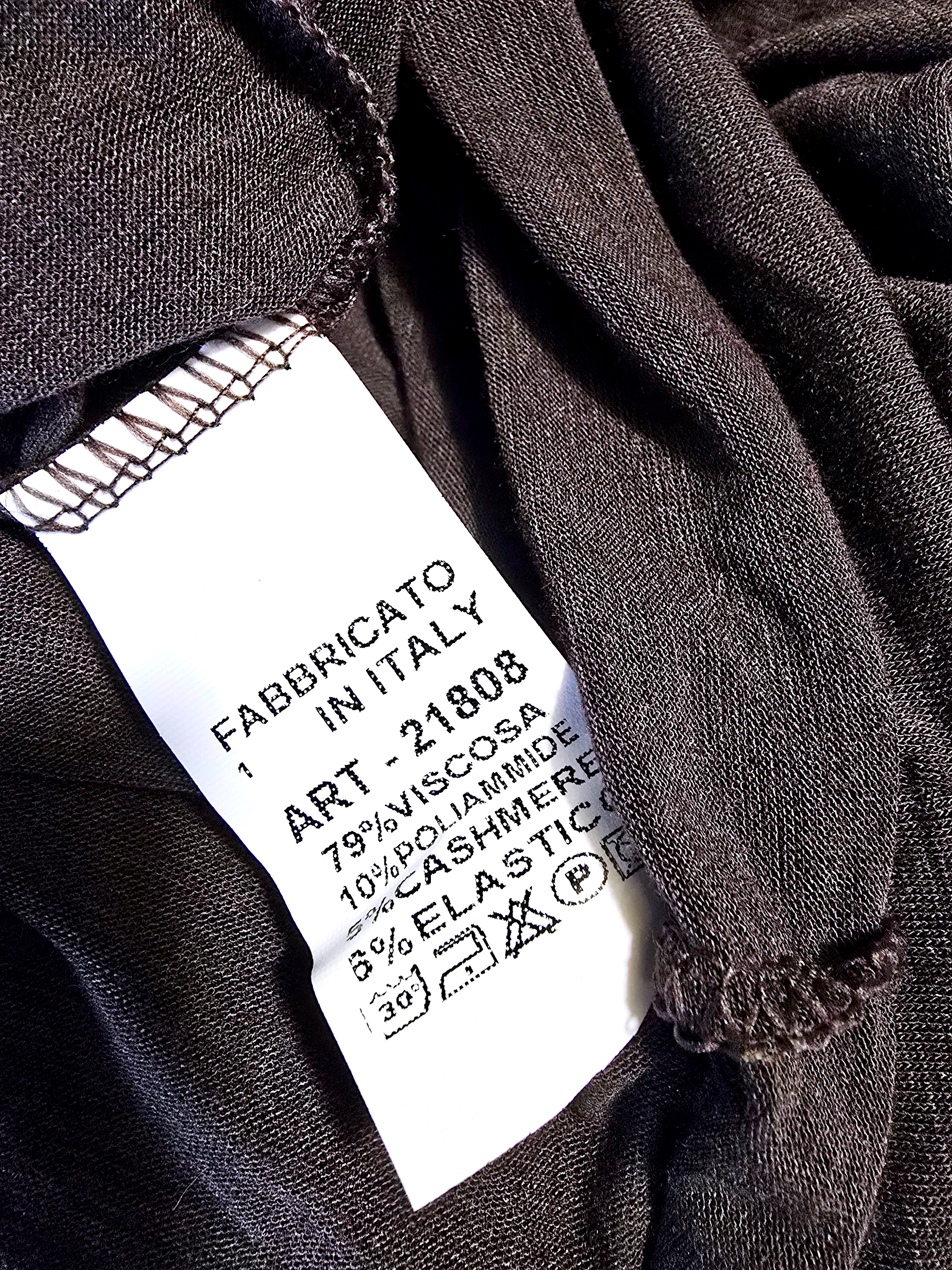 Sous-pull marron cachemire