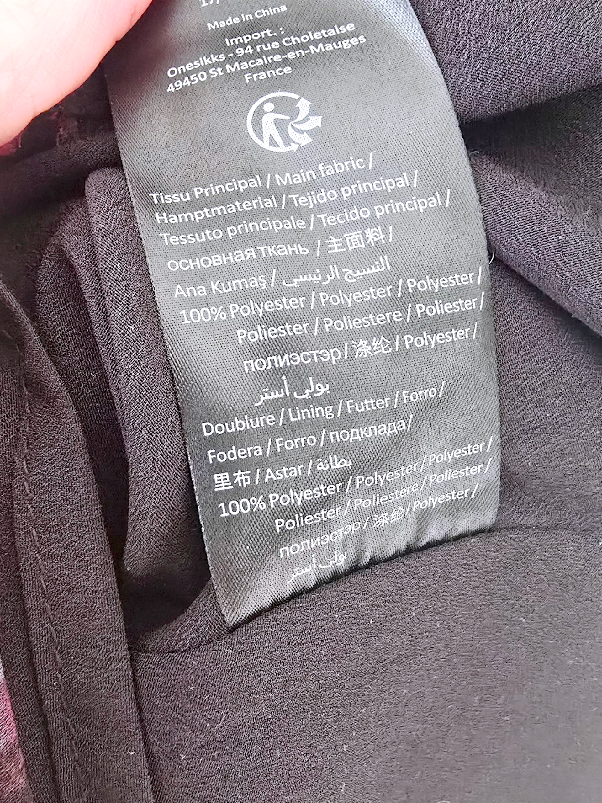 Robe bordeaux camouflage