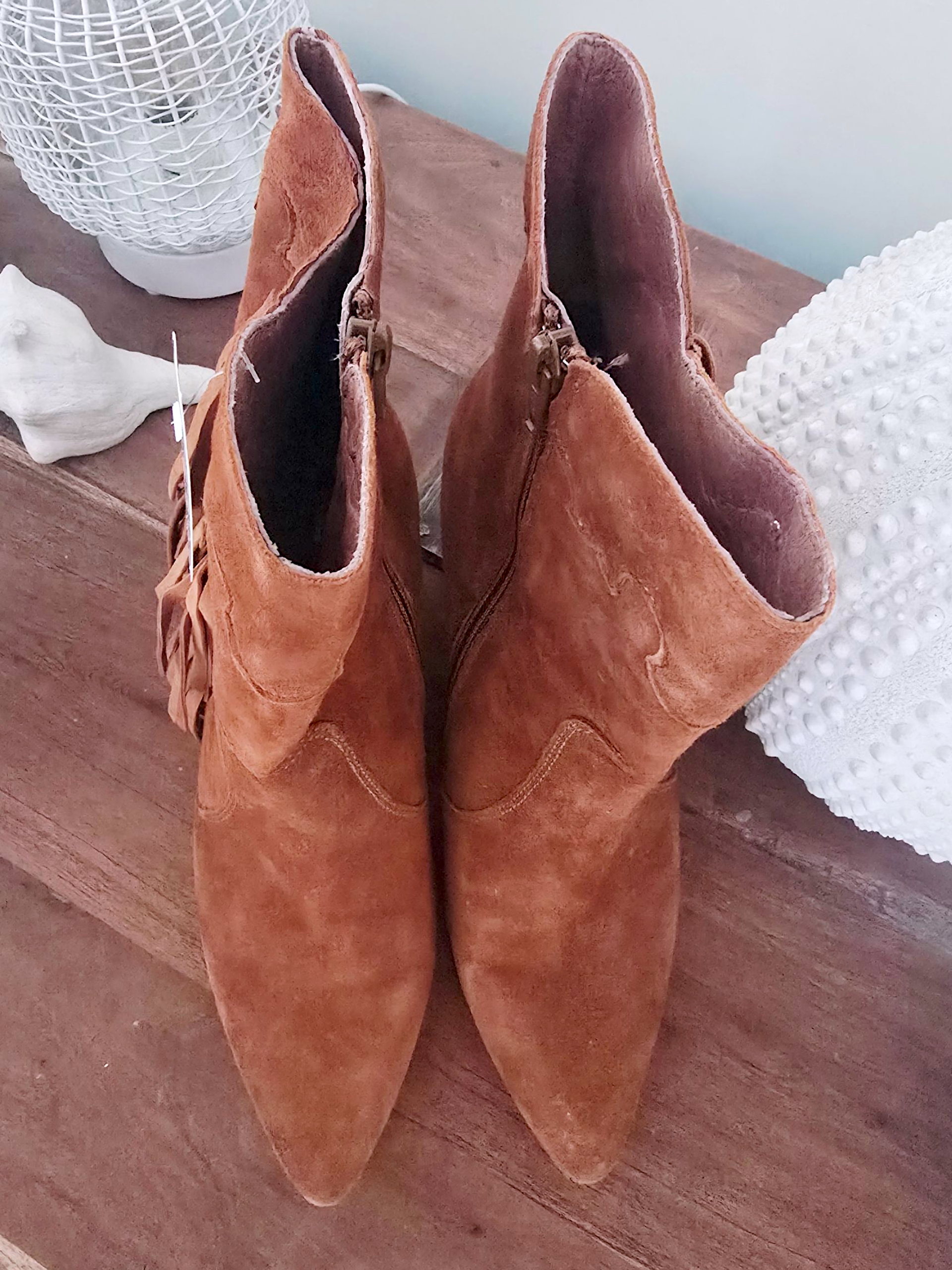 Bottines cowboy cuir
