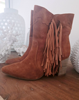 Bottines cowboy cuir