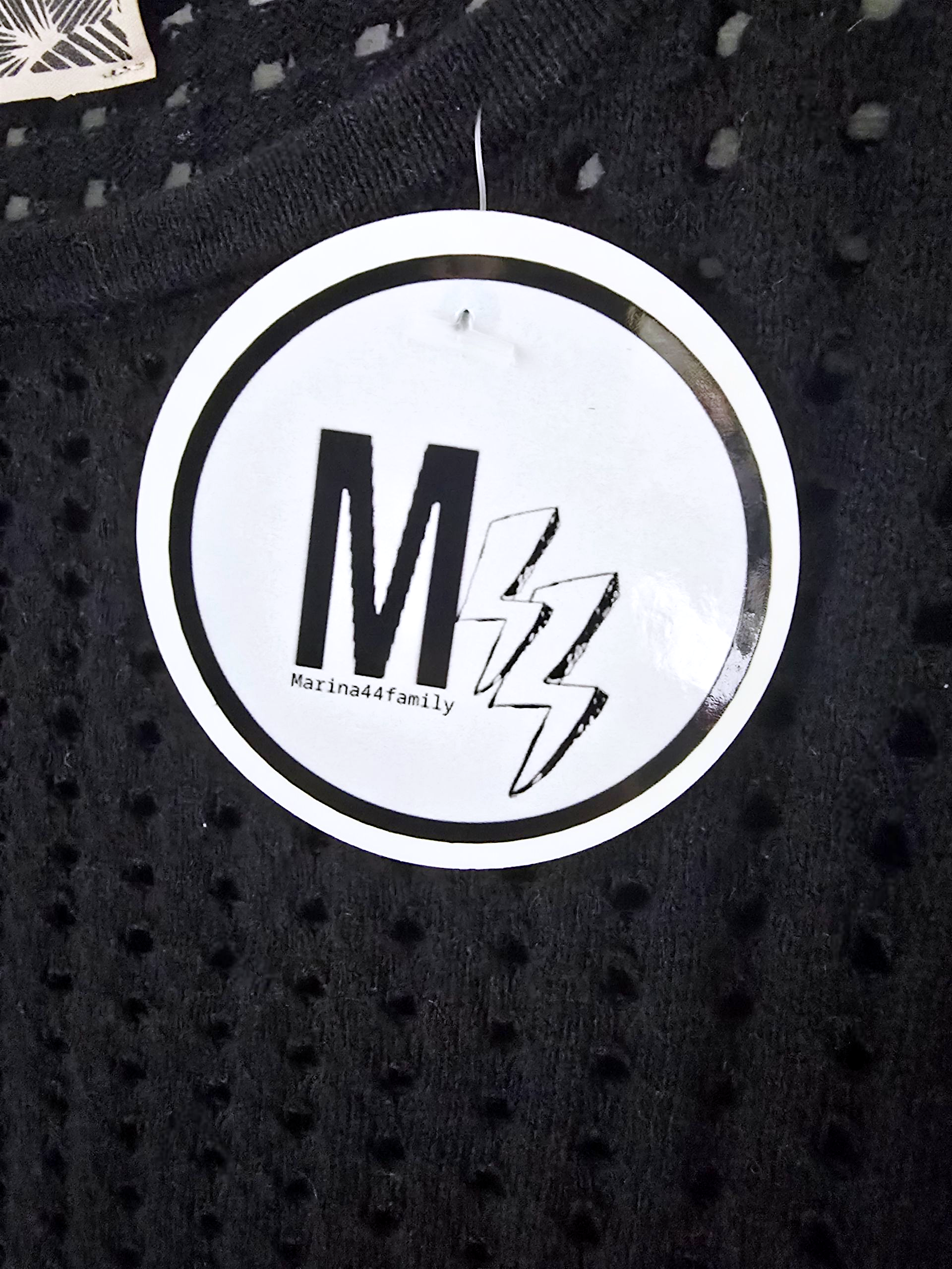 T-shirt ajouré à maille noire