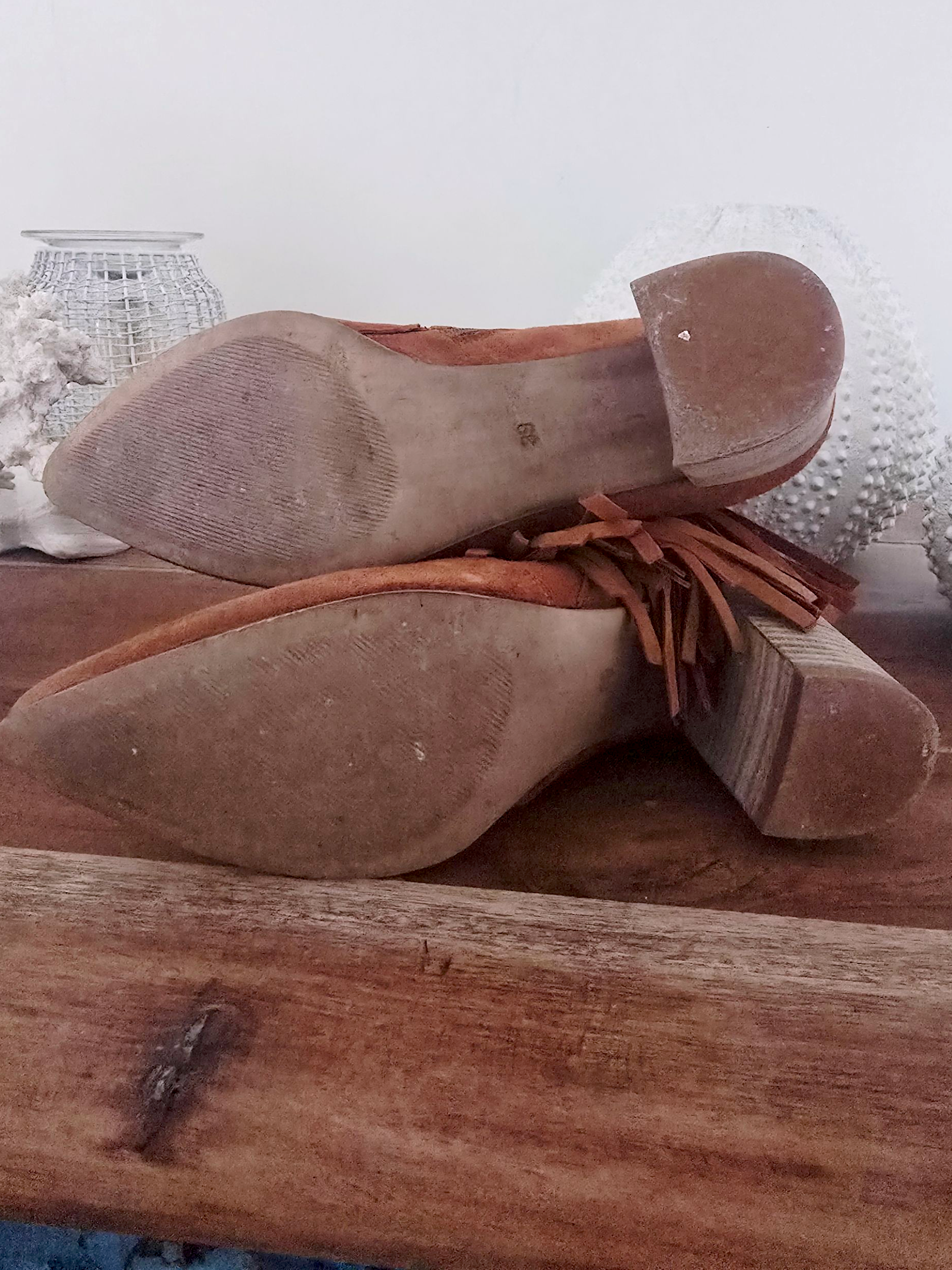 Bottines cowboy cuir