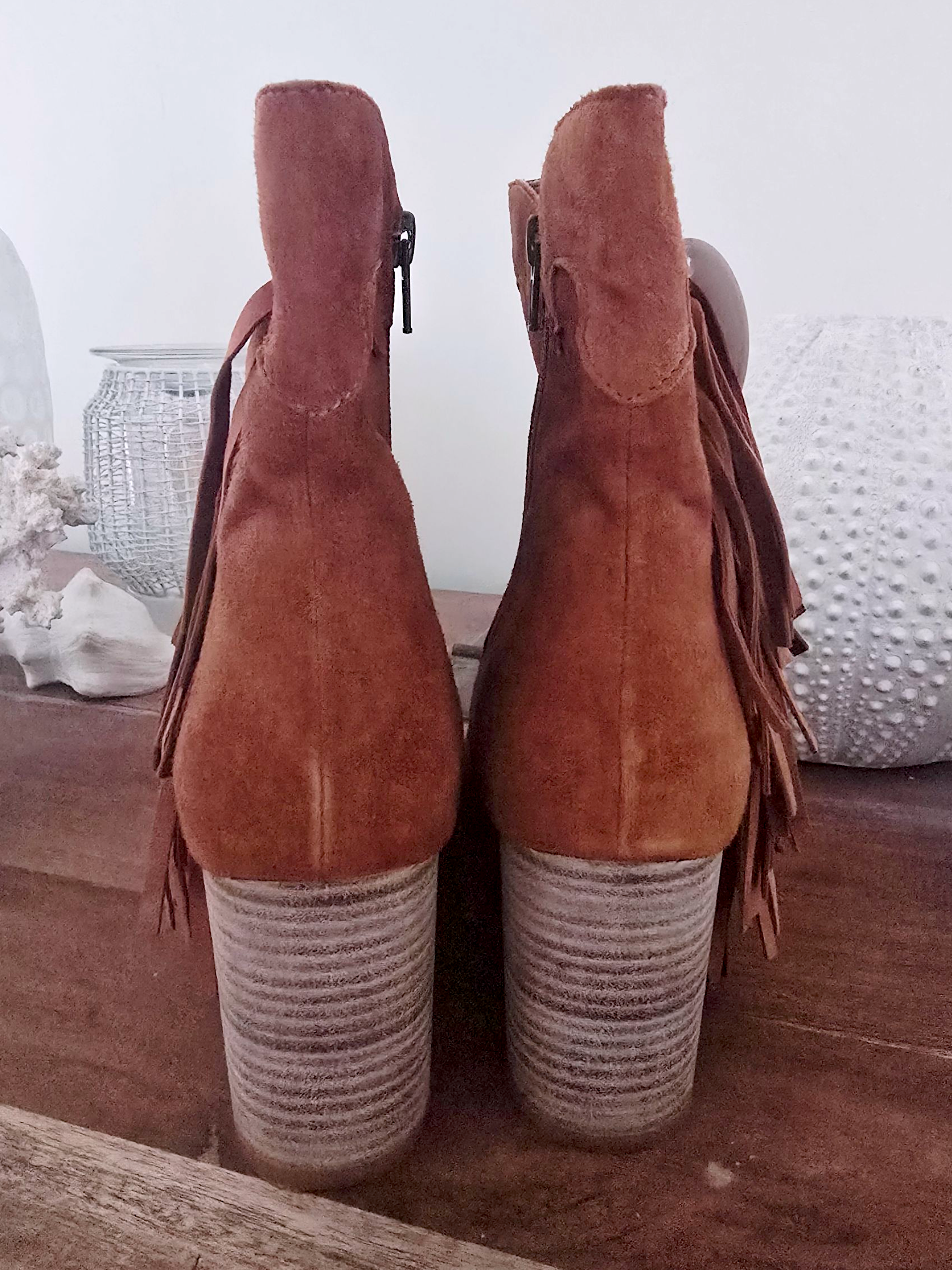Bottines cowboy cuir