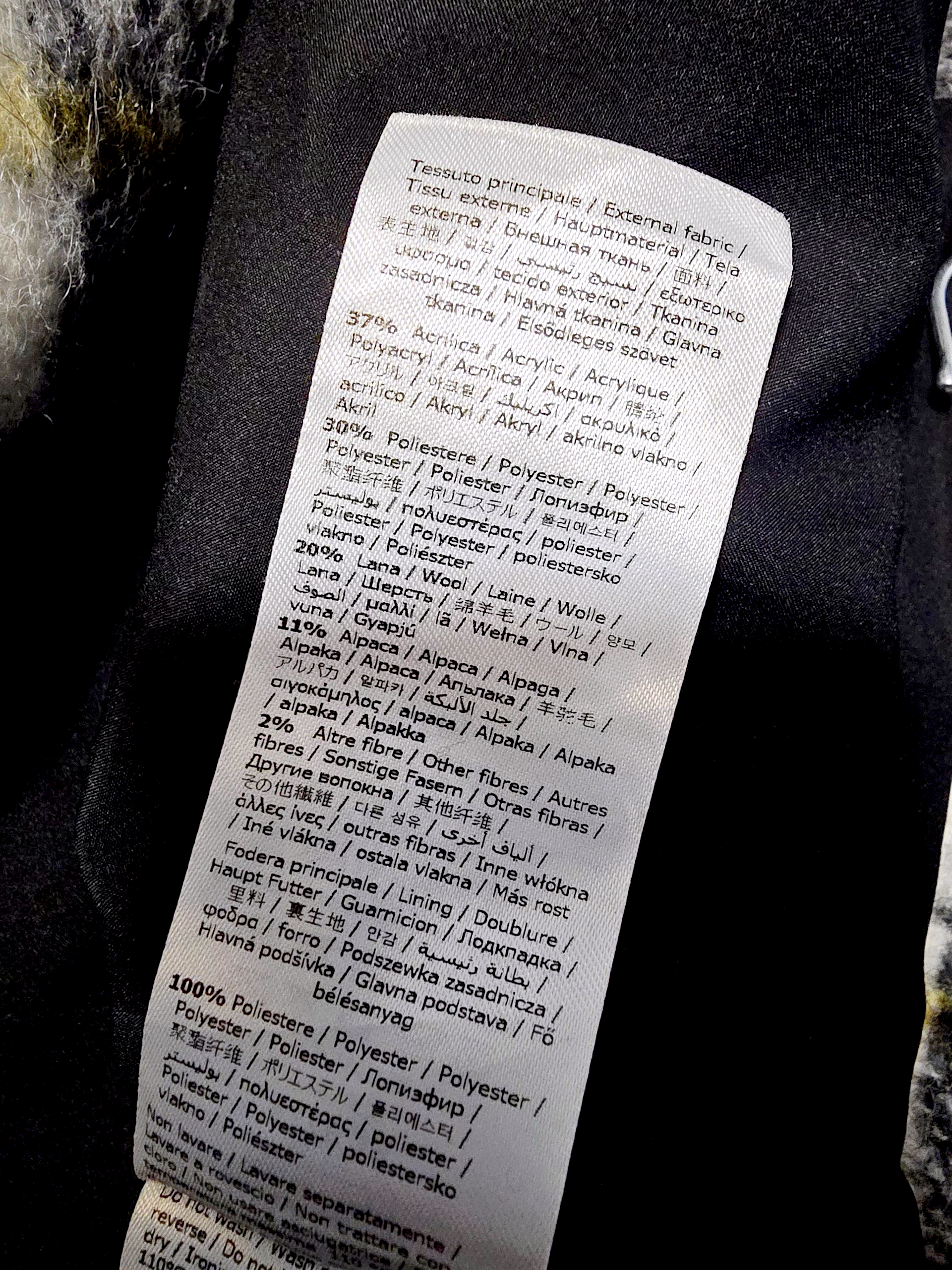 Manteau chaud à carreaux