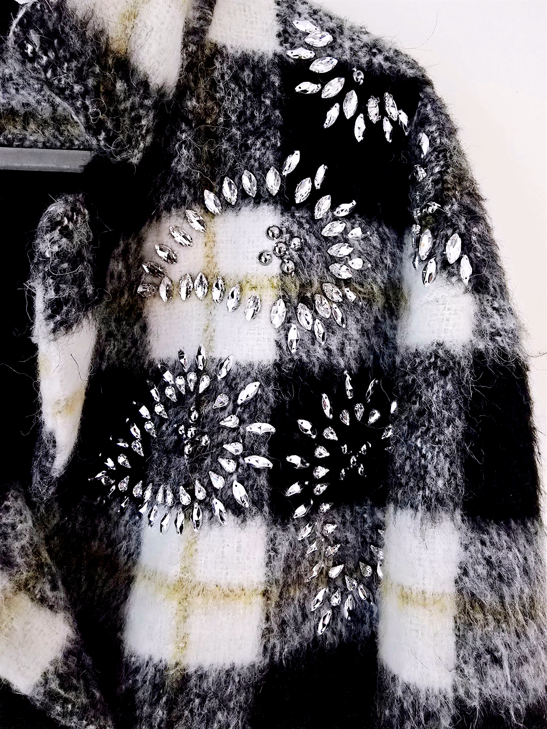 Manteau chaud à carreaux