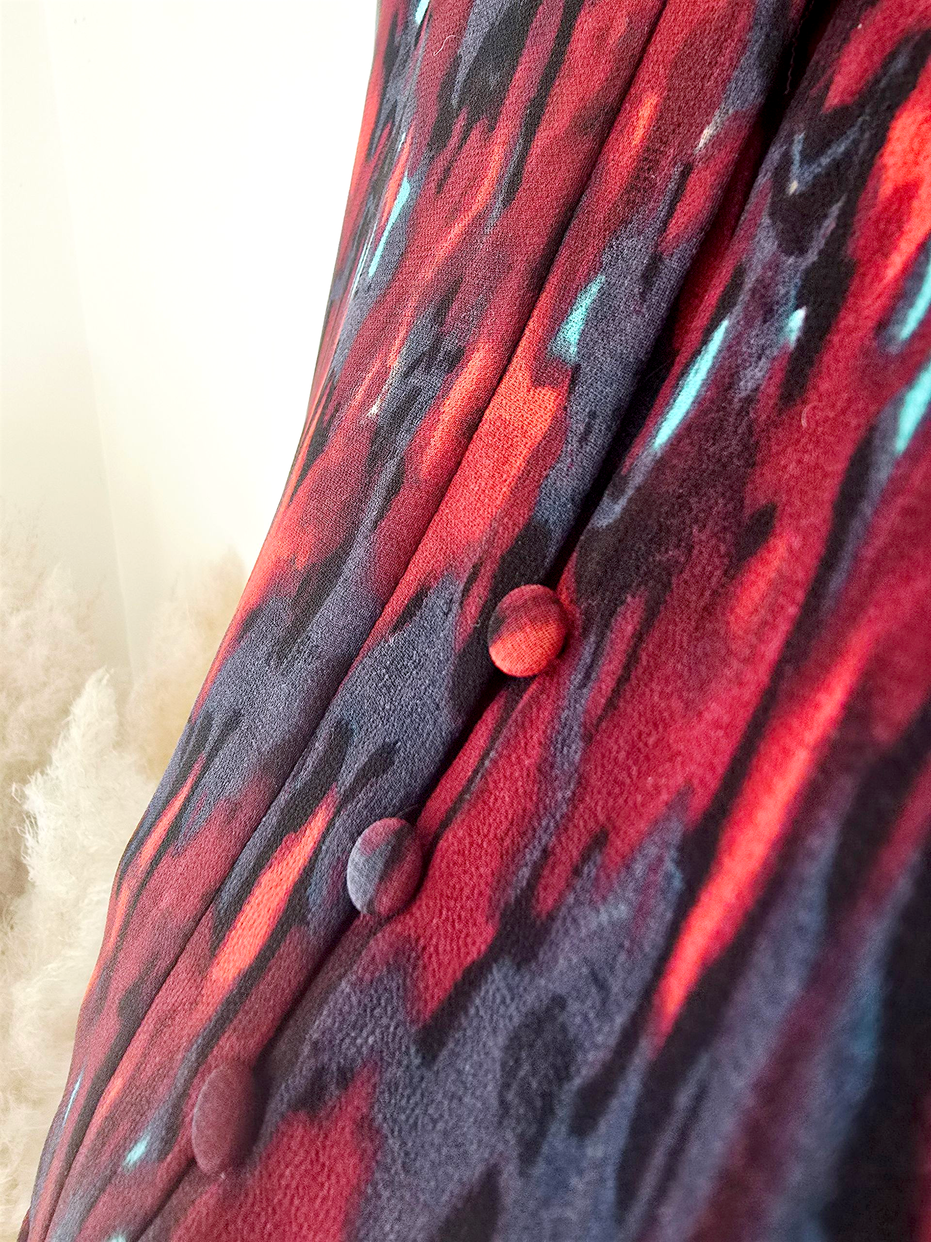 Robe bordeaux camouflage