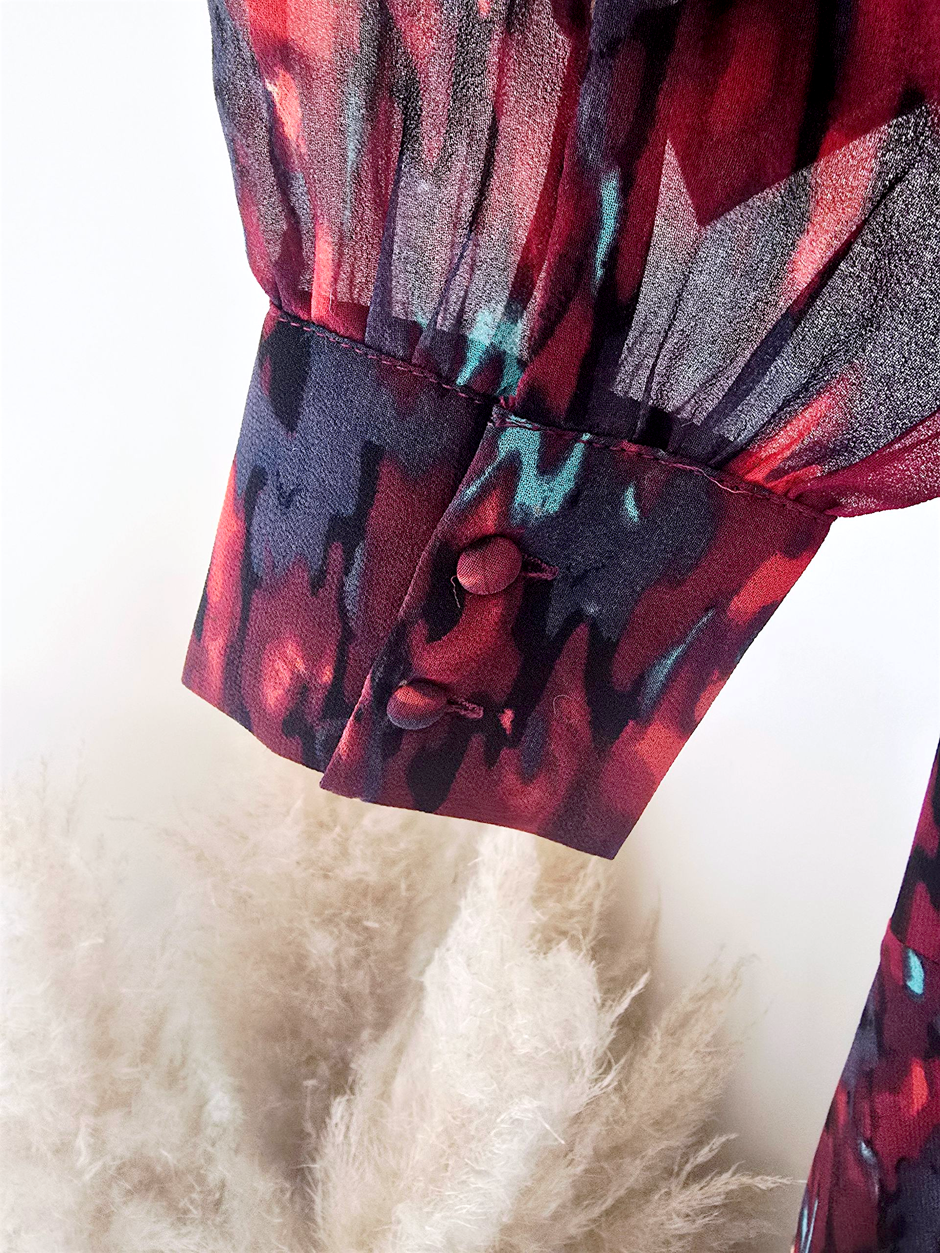 Robe bordeaux camouflage