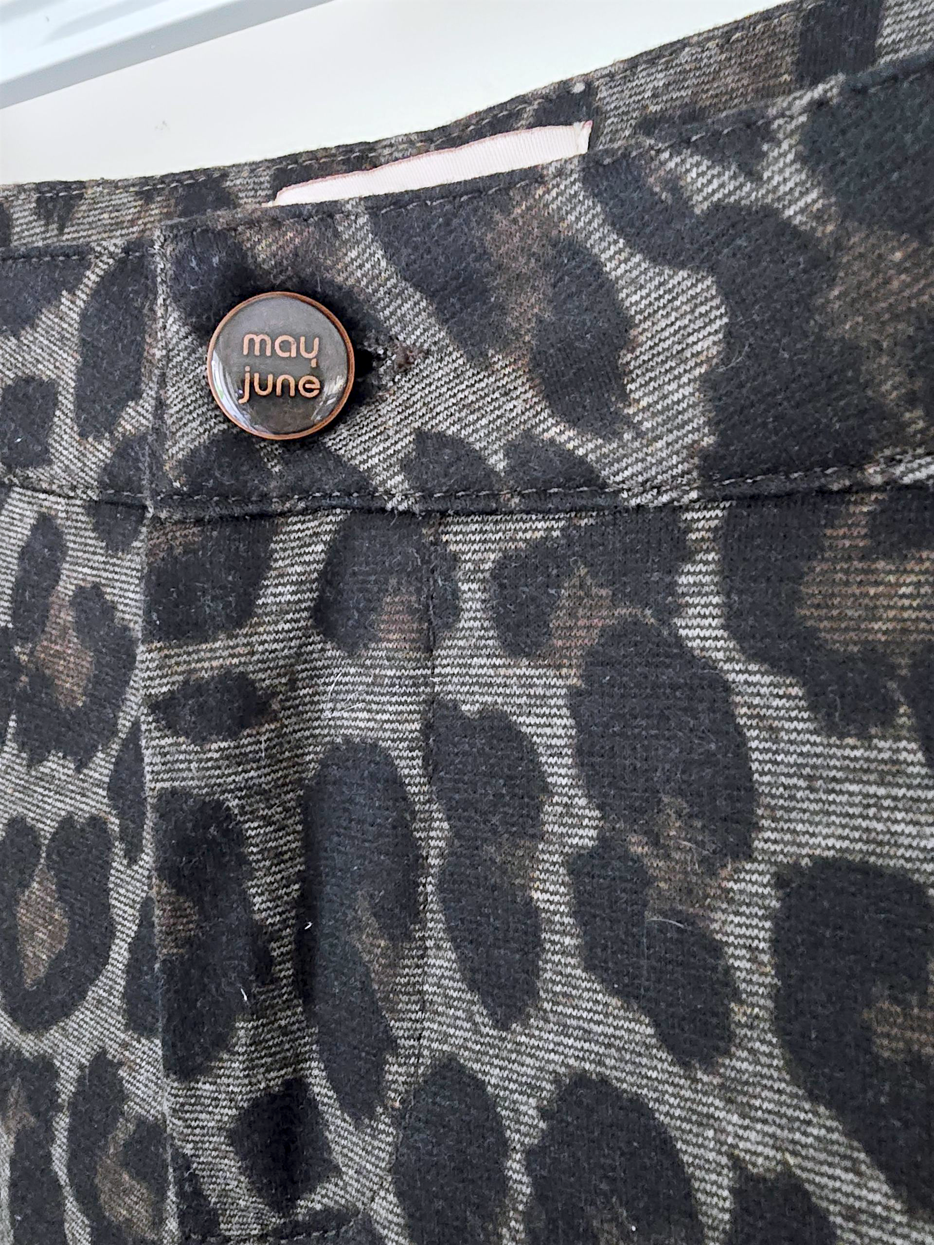 Pantalon léopard kaki