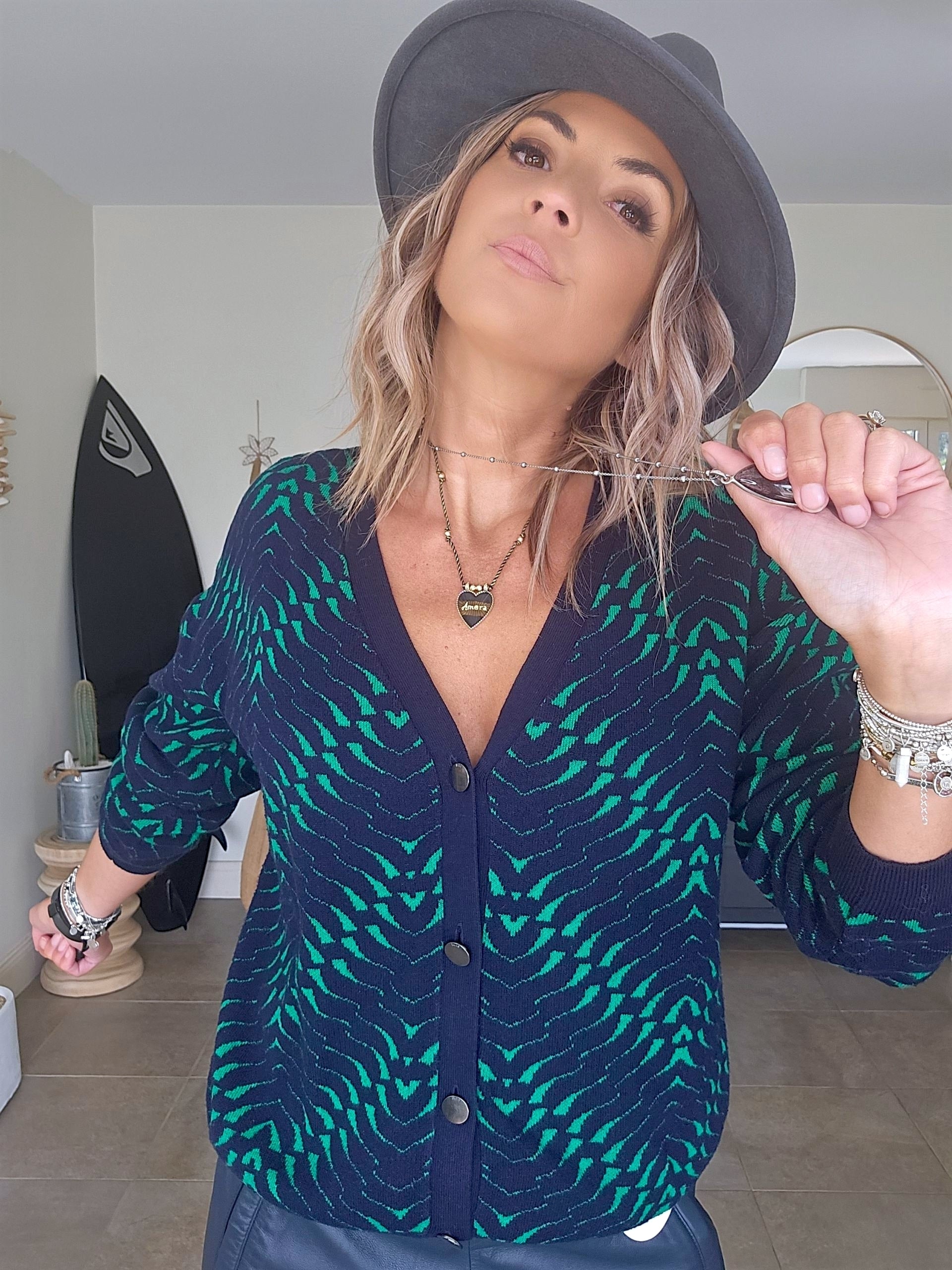 Cardigan double sens