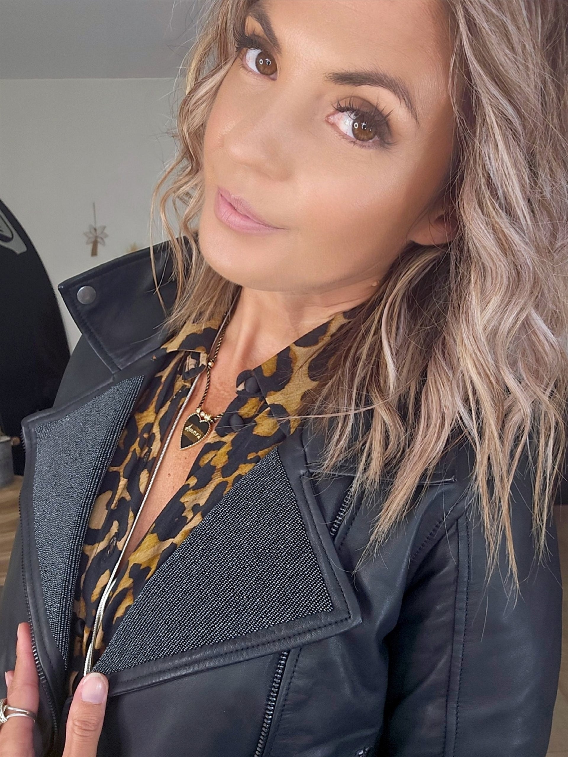 Perfecto noir en cuir