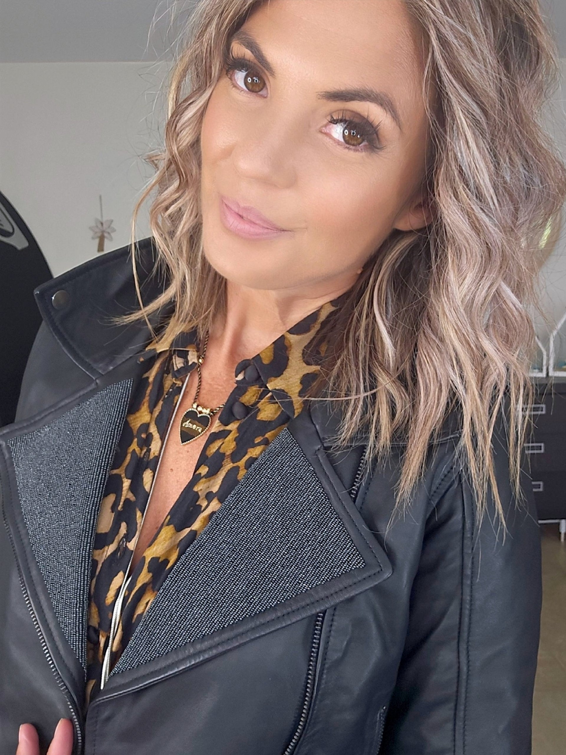 Perfecto noir en cuir