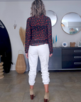 Pantalon jeeging blanc