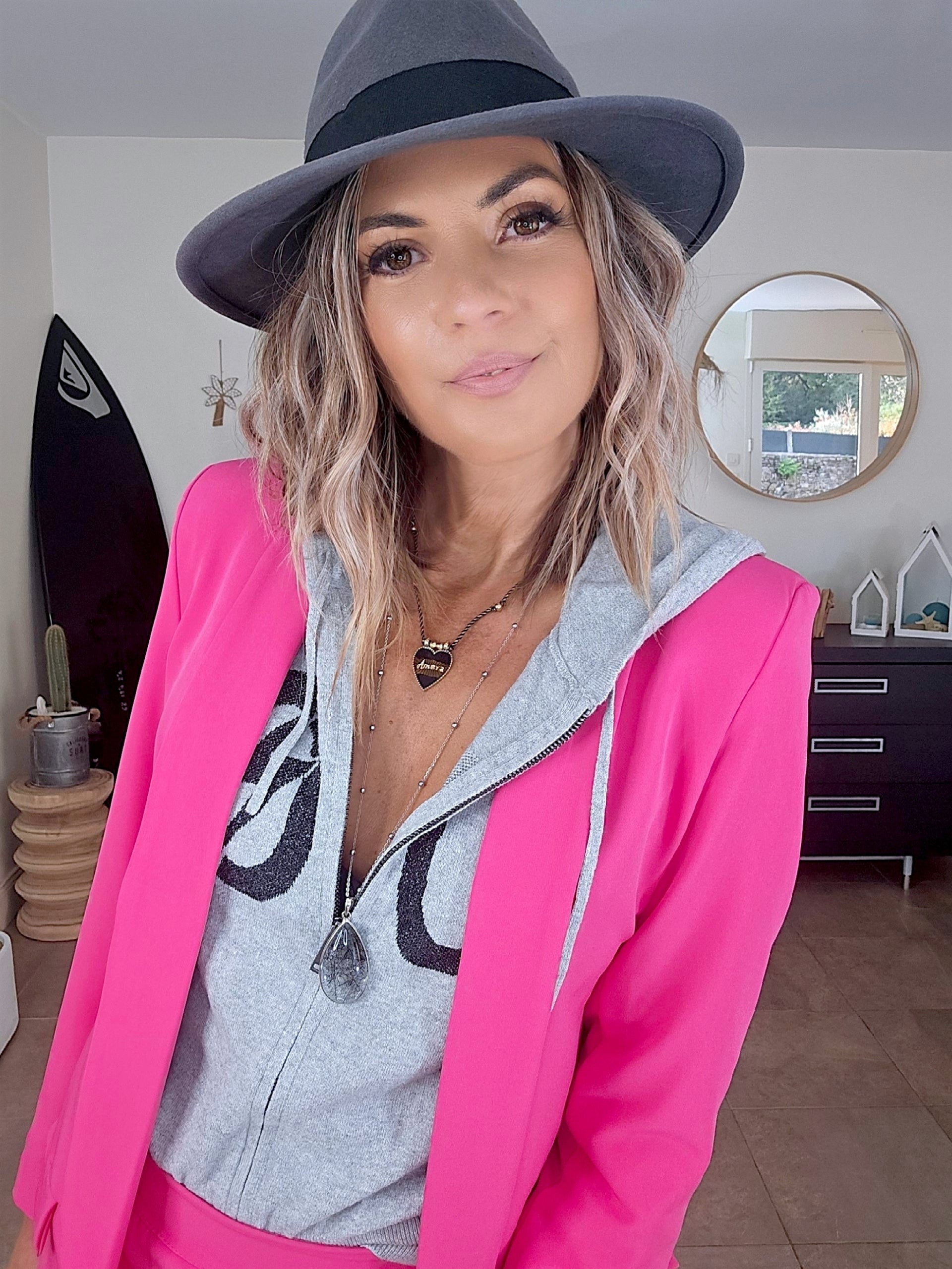 Ensemble short fuchsia