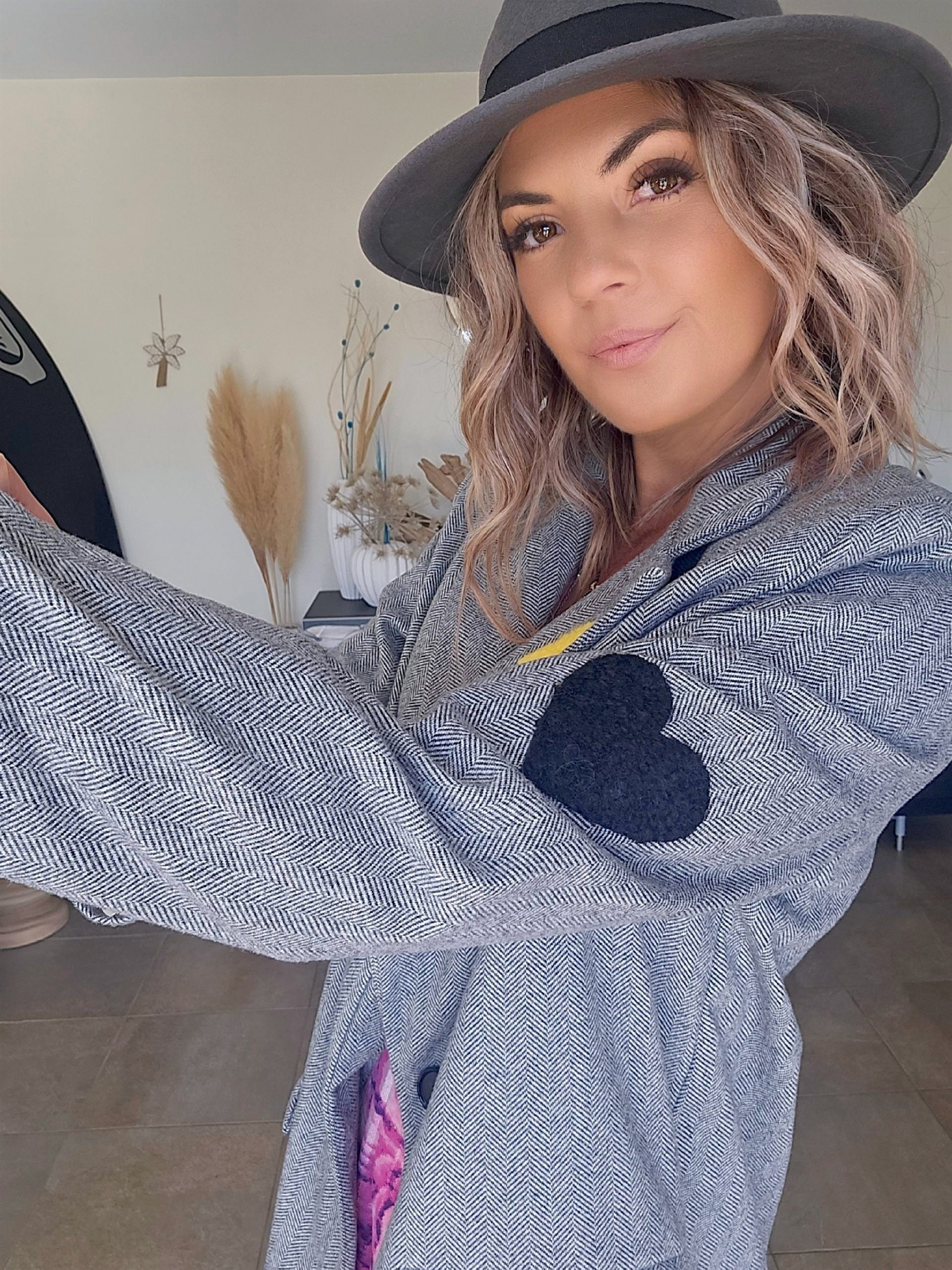 Veste boy en chevron