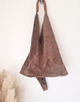 Sac à épaule XL 100% cuir taupe