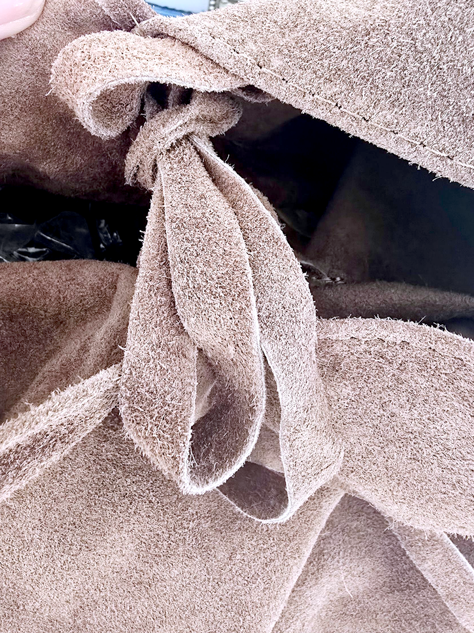 Sac à épaule XL 100% cuir taupe