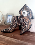 Santiags Amyna python 100% cuir