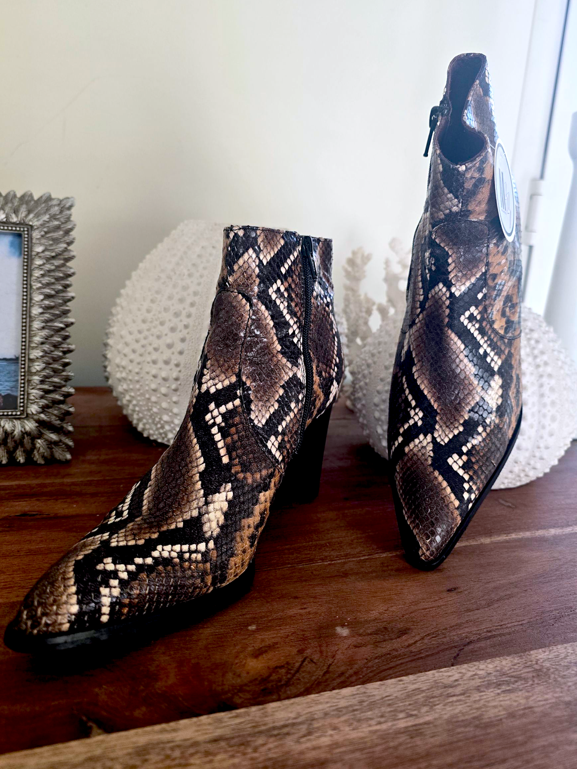 Santiags Amyna python 100% cuir