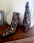 Santiags Amyna python 100% cuir