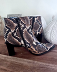 Santiags Amyna python 100% cuir