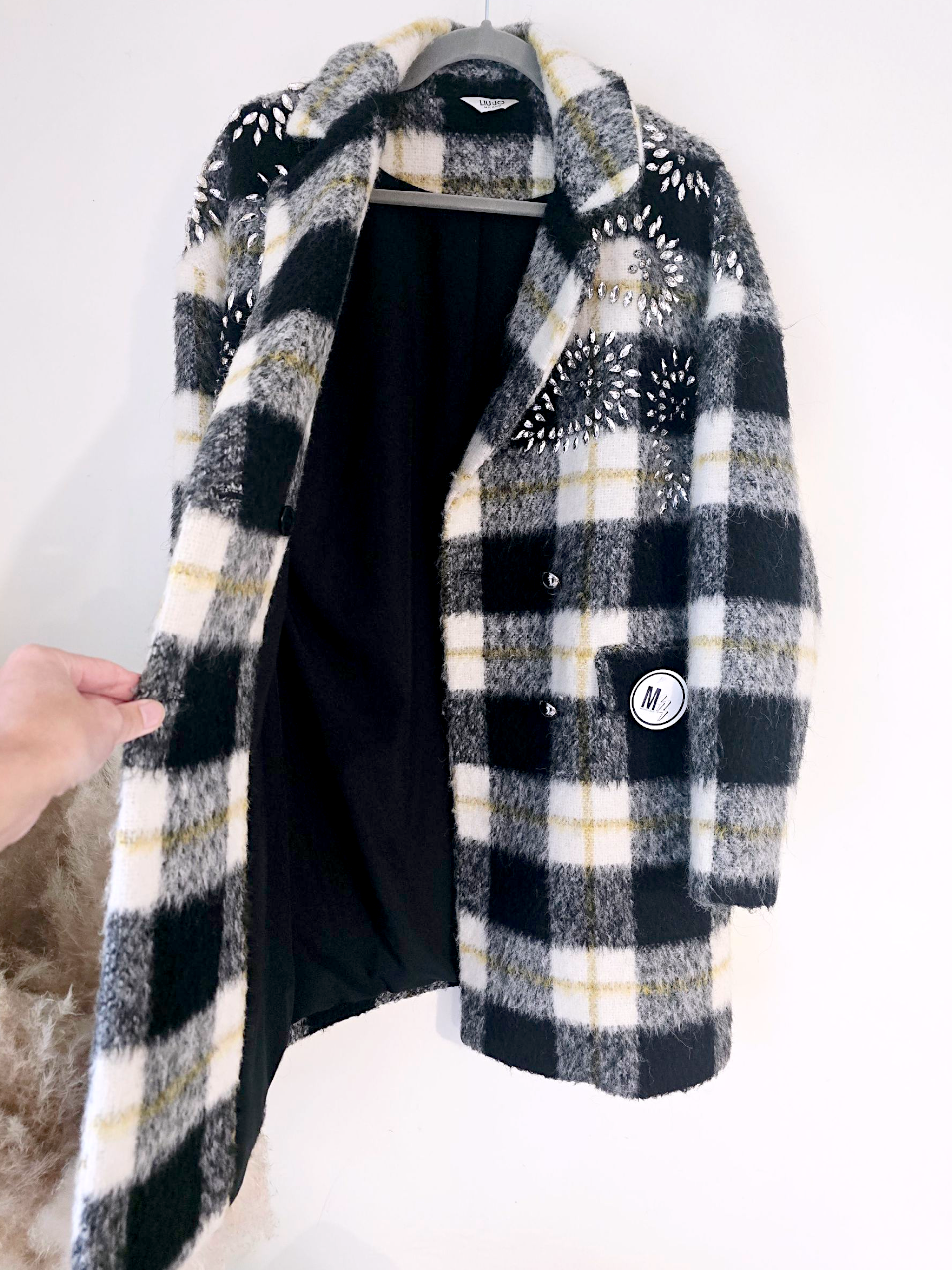 Manteau chaud à carreaux