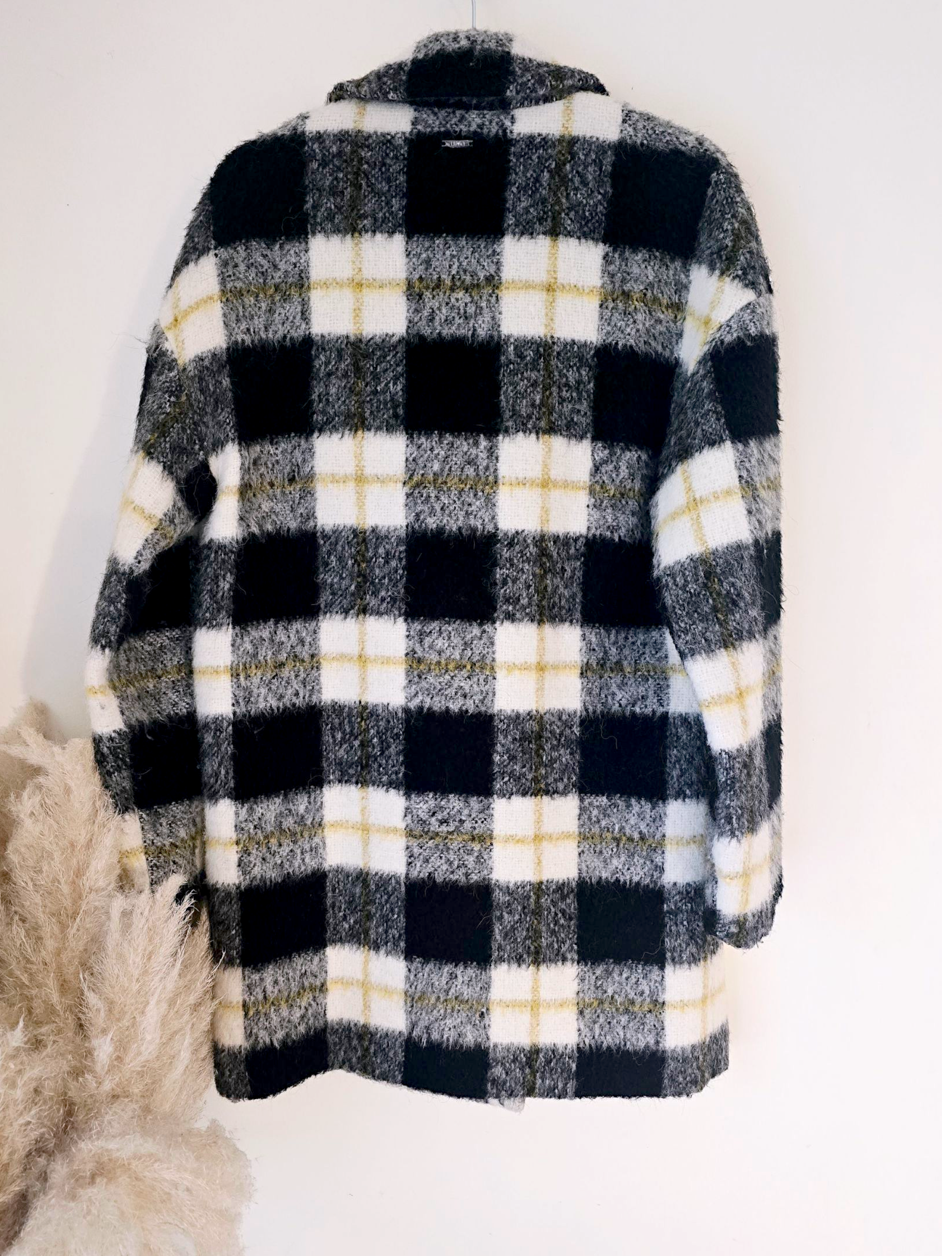 Manteau chaud à carreaux