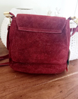Sac cuir bordeaux