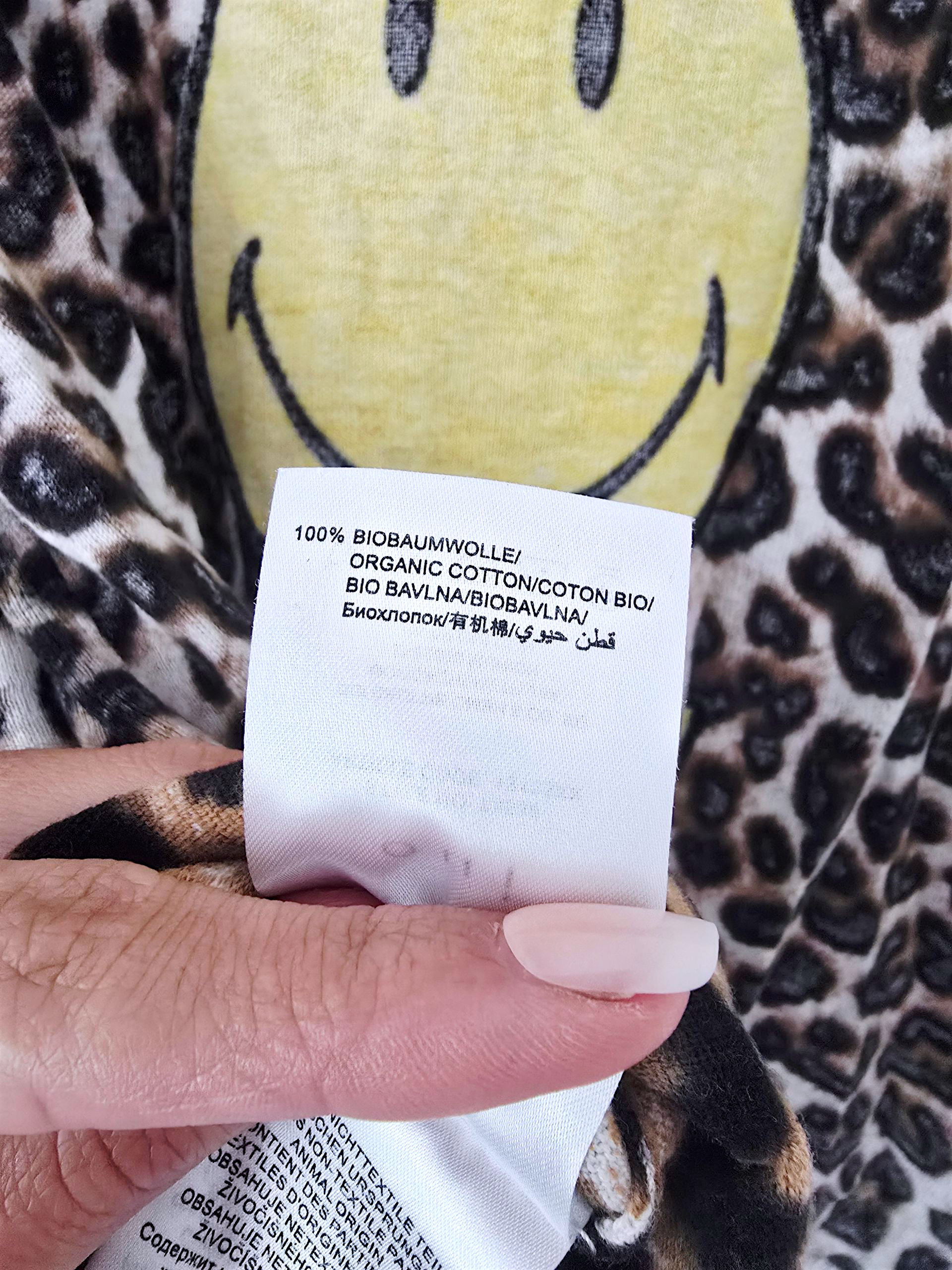 Cardigan smiley léopard