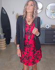 Veste rock-chic laine et cuir
