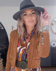 Veste chic en cuir