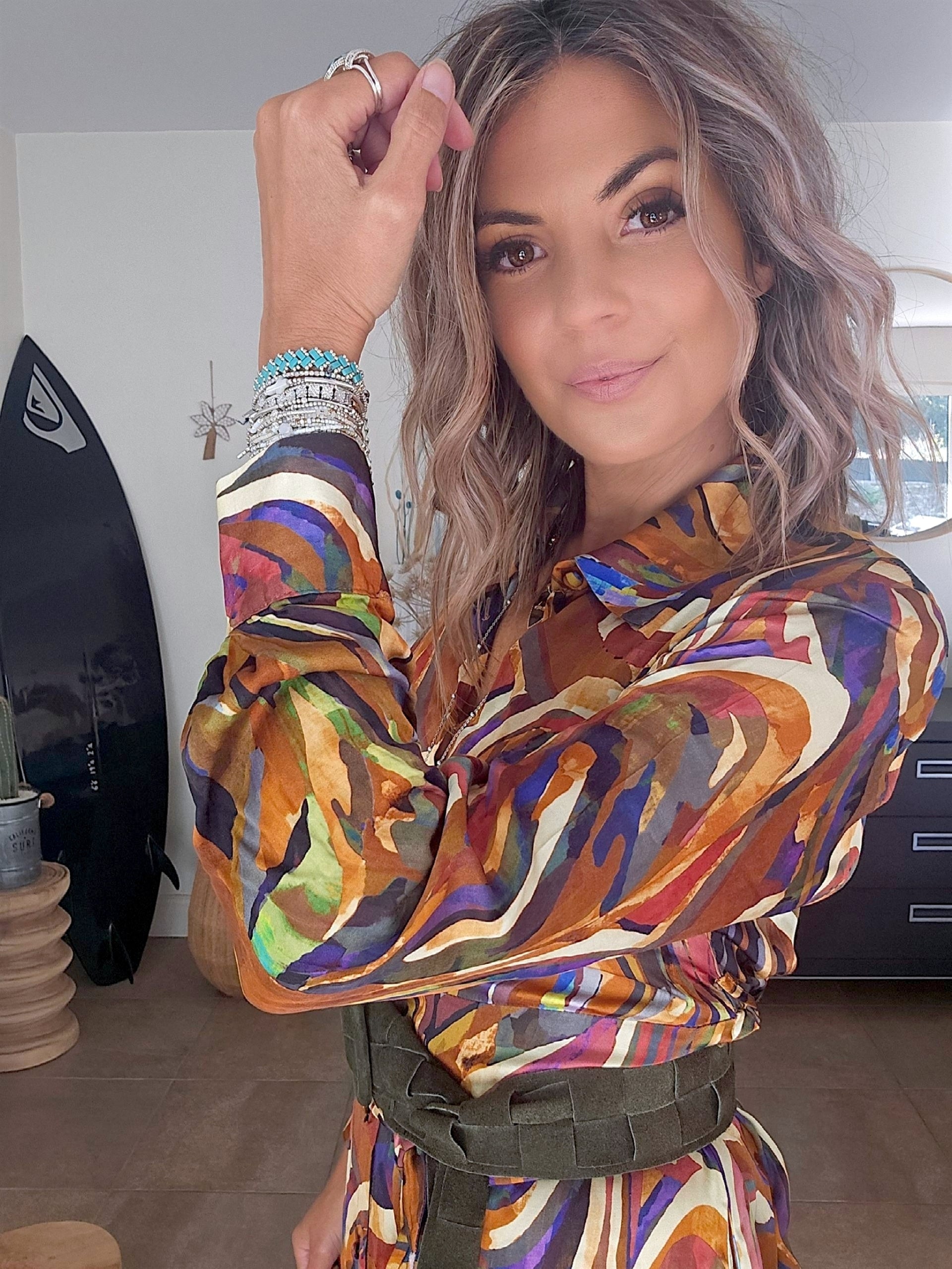 Robe longue automnale