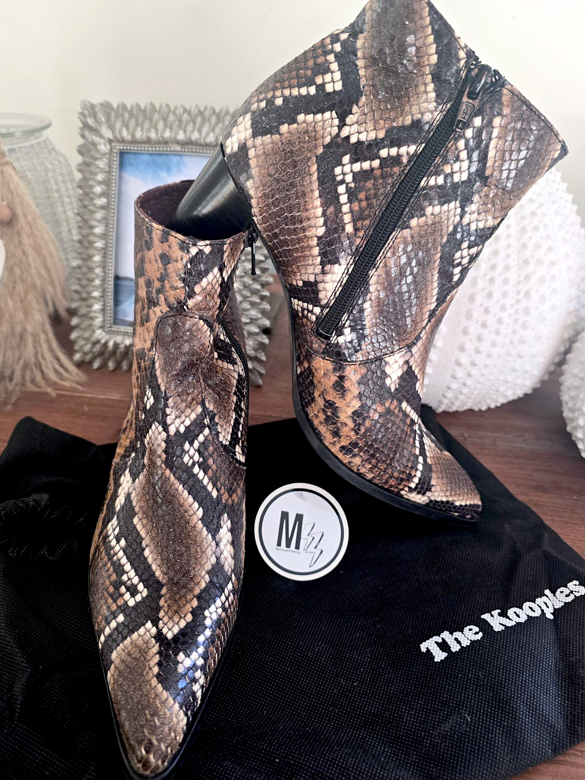 Santiags Amyna python 100% cuir