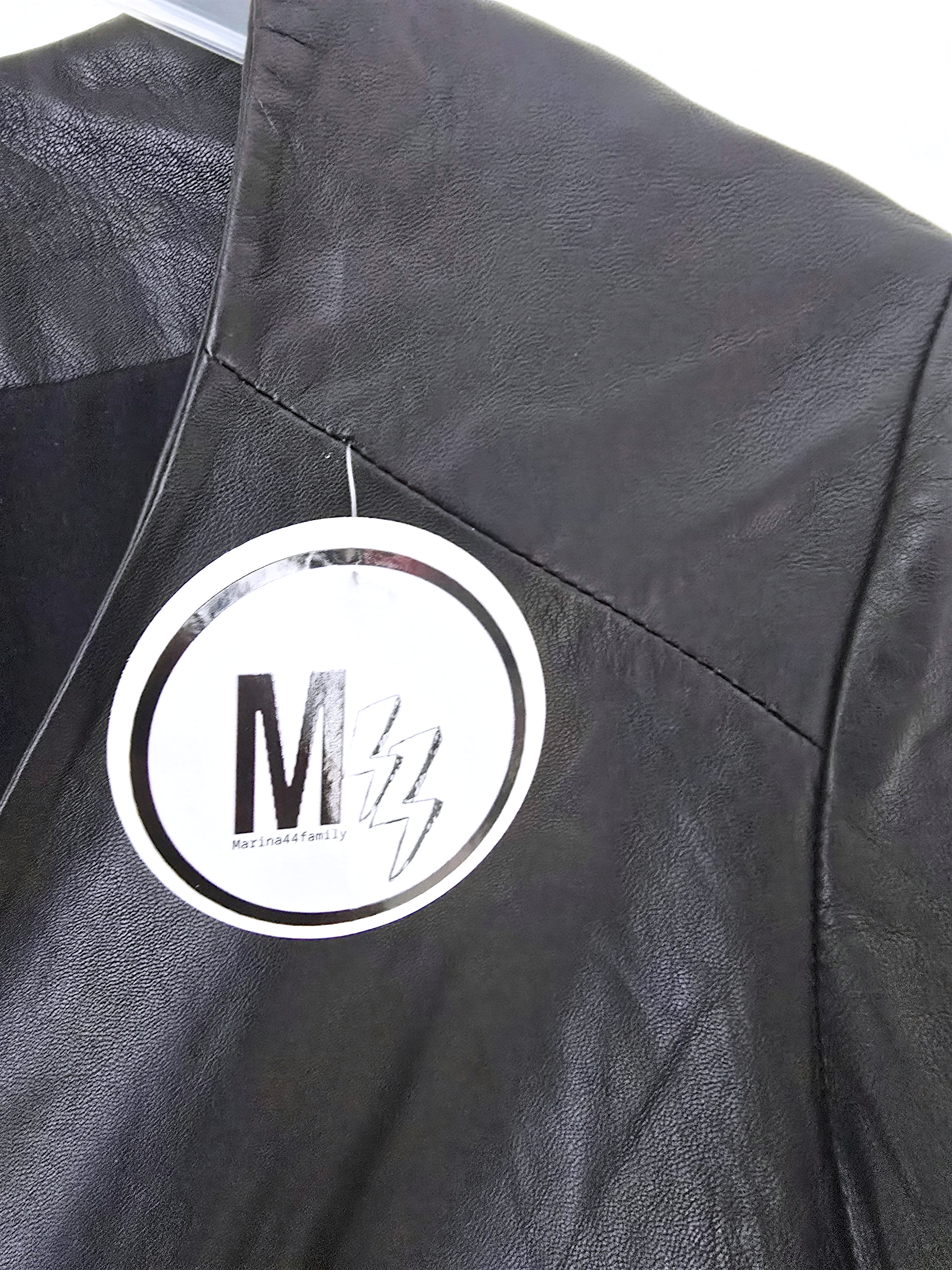 Robe portefeuille cuir noir