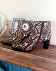 Santiags Amyna python 100% cuir