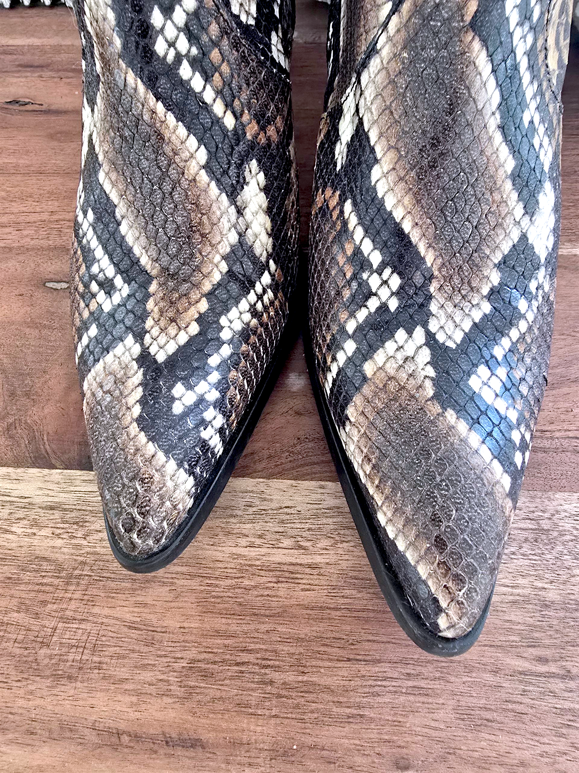 Santiags Amyna python 100% cuir