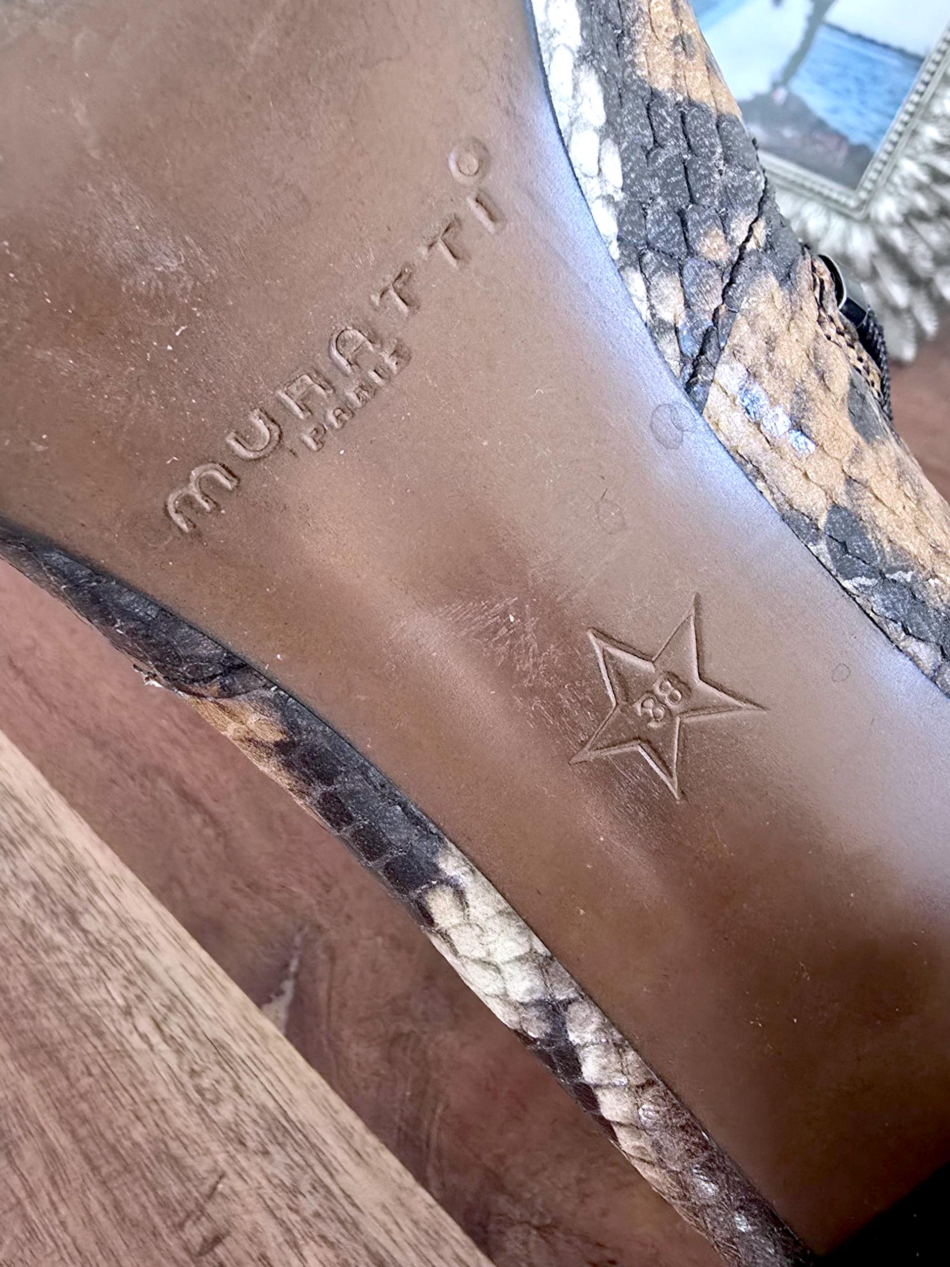 Santiags Amyna python 100% cuir