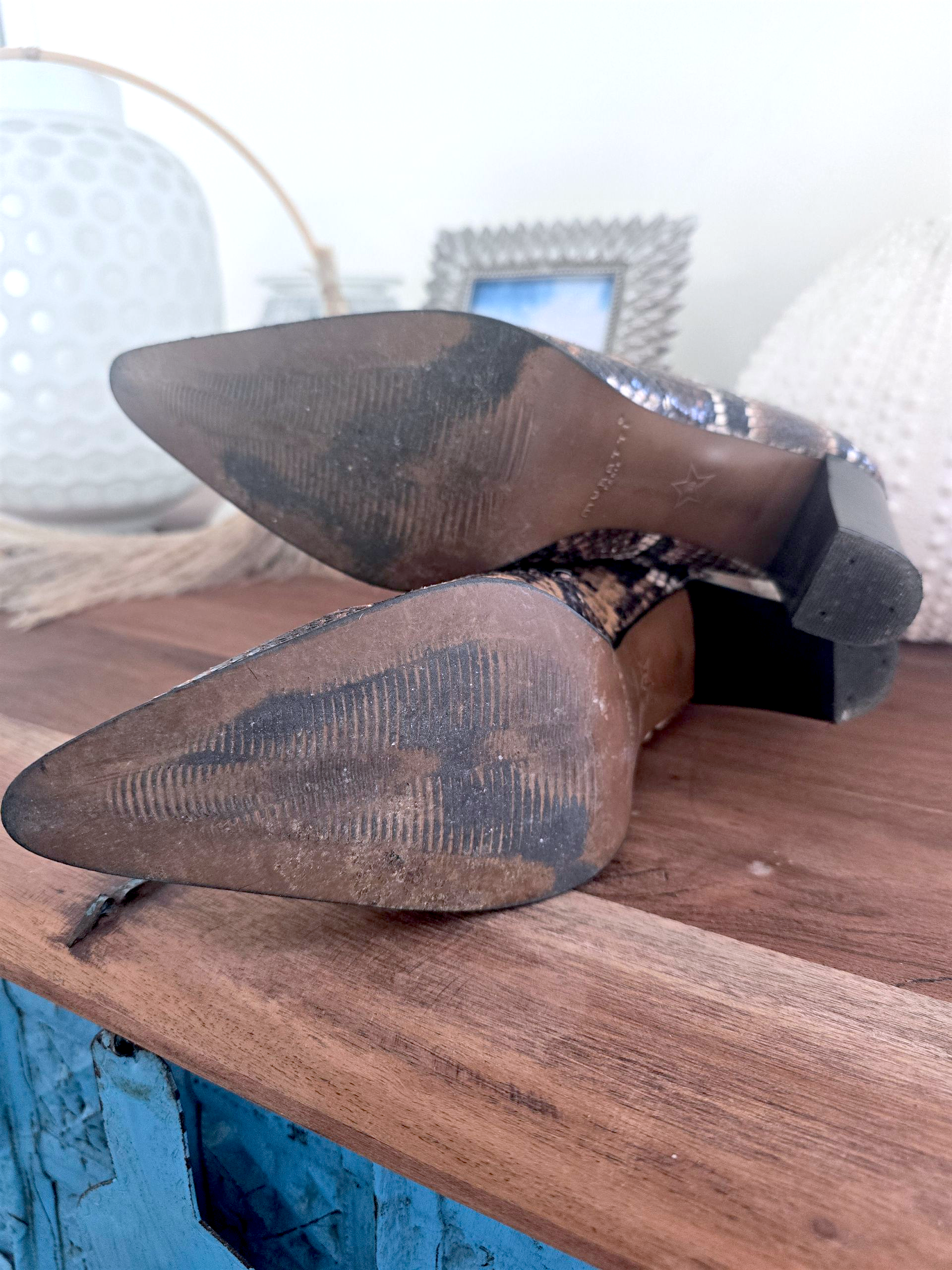 Santiags Amyna python 100% cuir