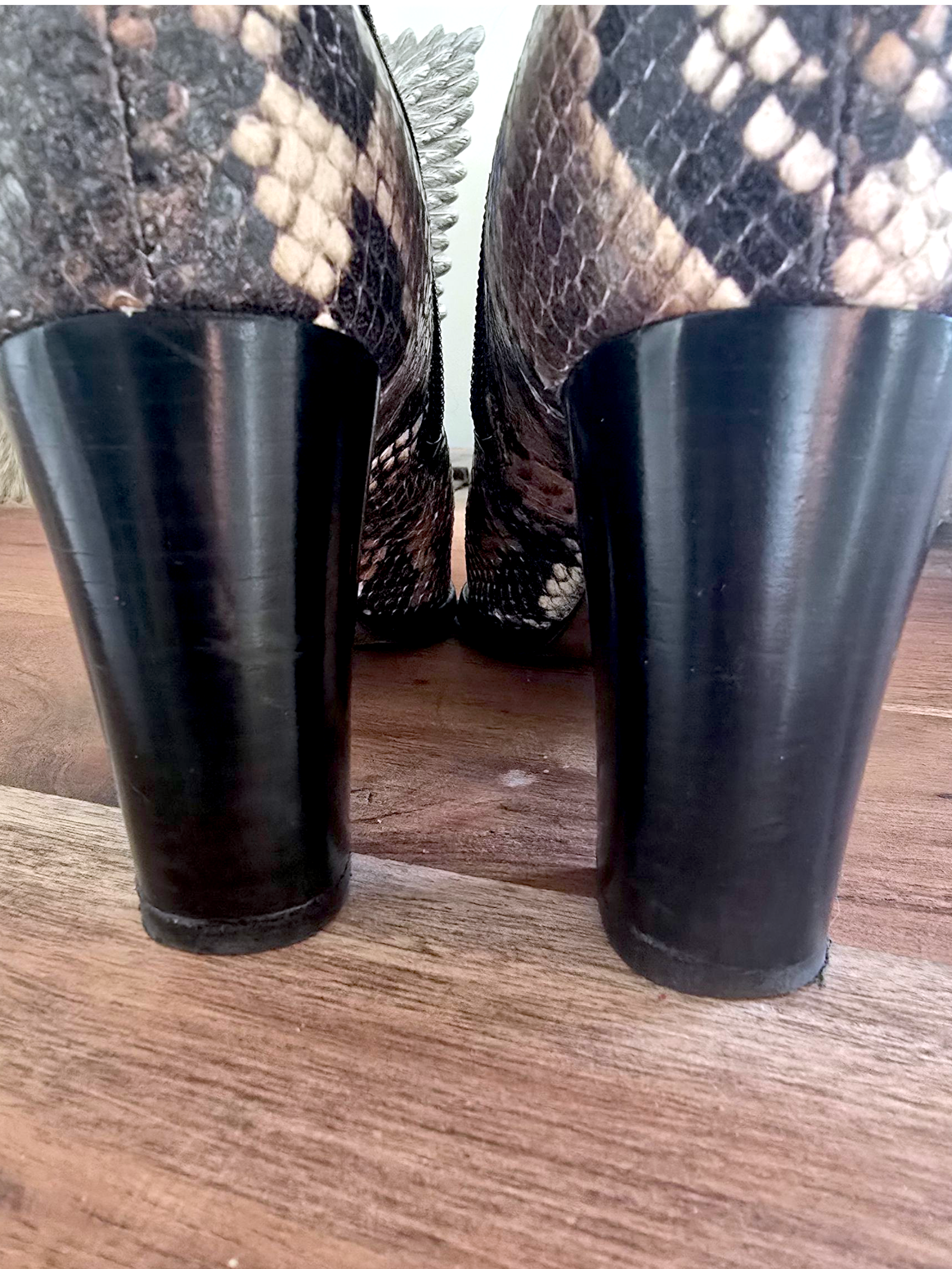 Santiags Amyna python 100% cuir