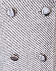 Manteau chevron et léopard gris