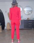 Pantalon chic rouge