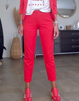 Pantalon chic rouge