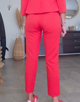 Pantalon chic rouge
