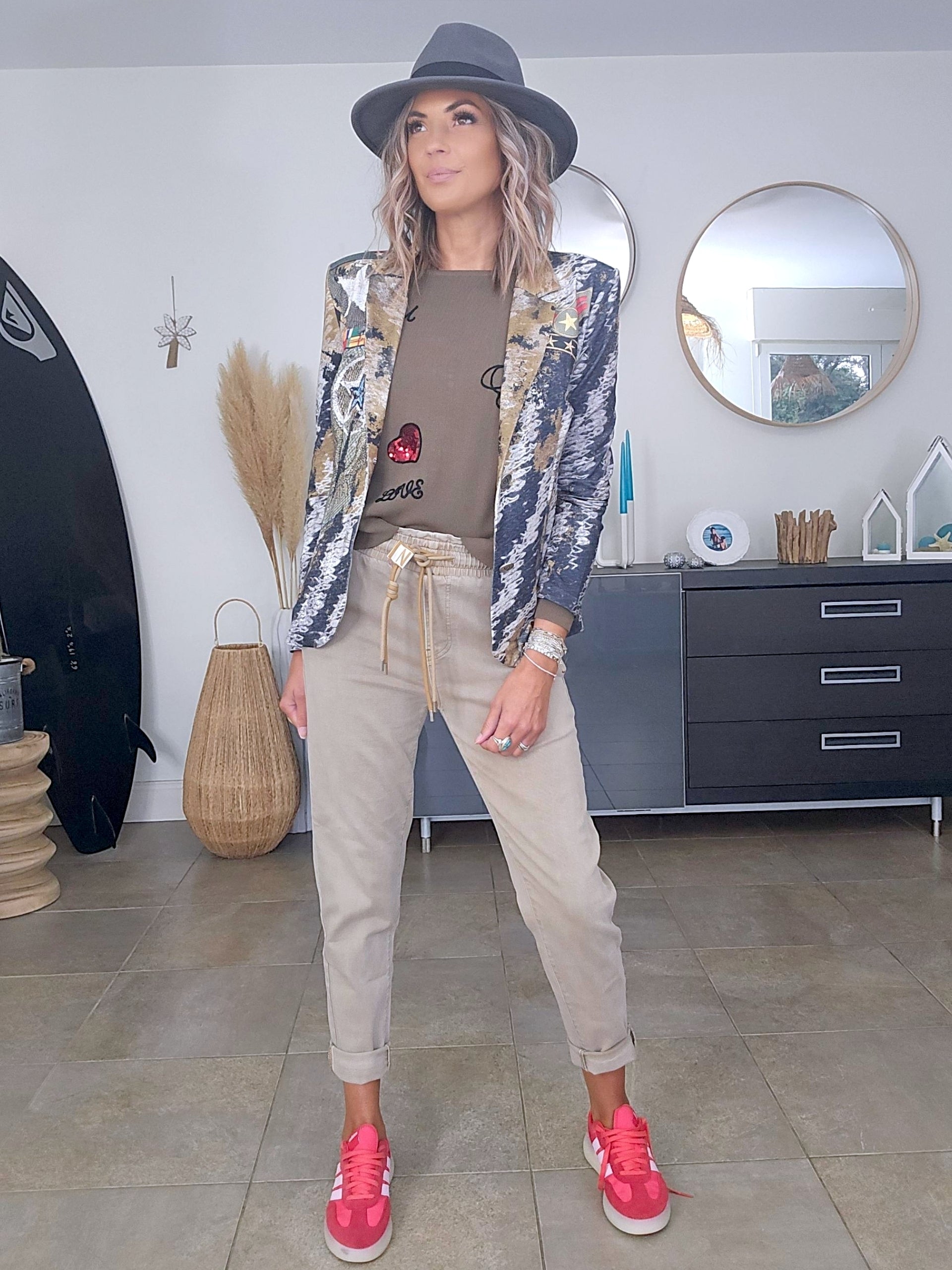 Veste cintrée militaire