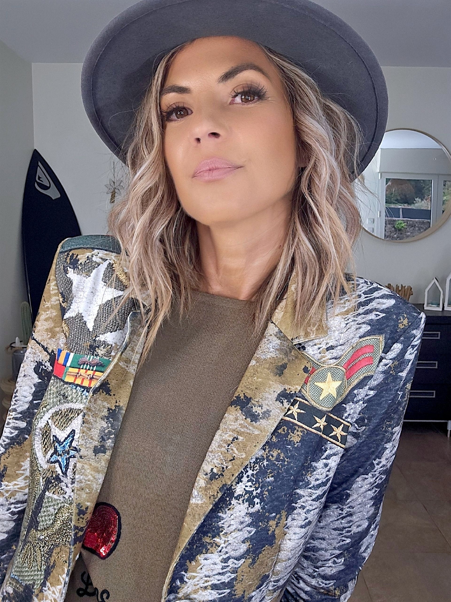 Veste cintrée militaire